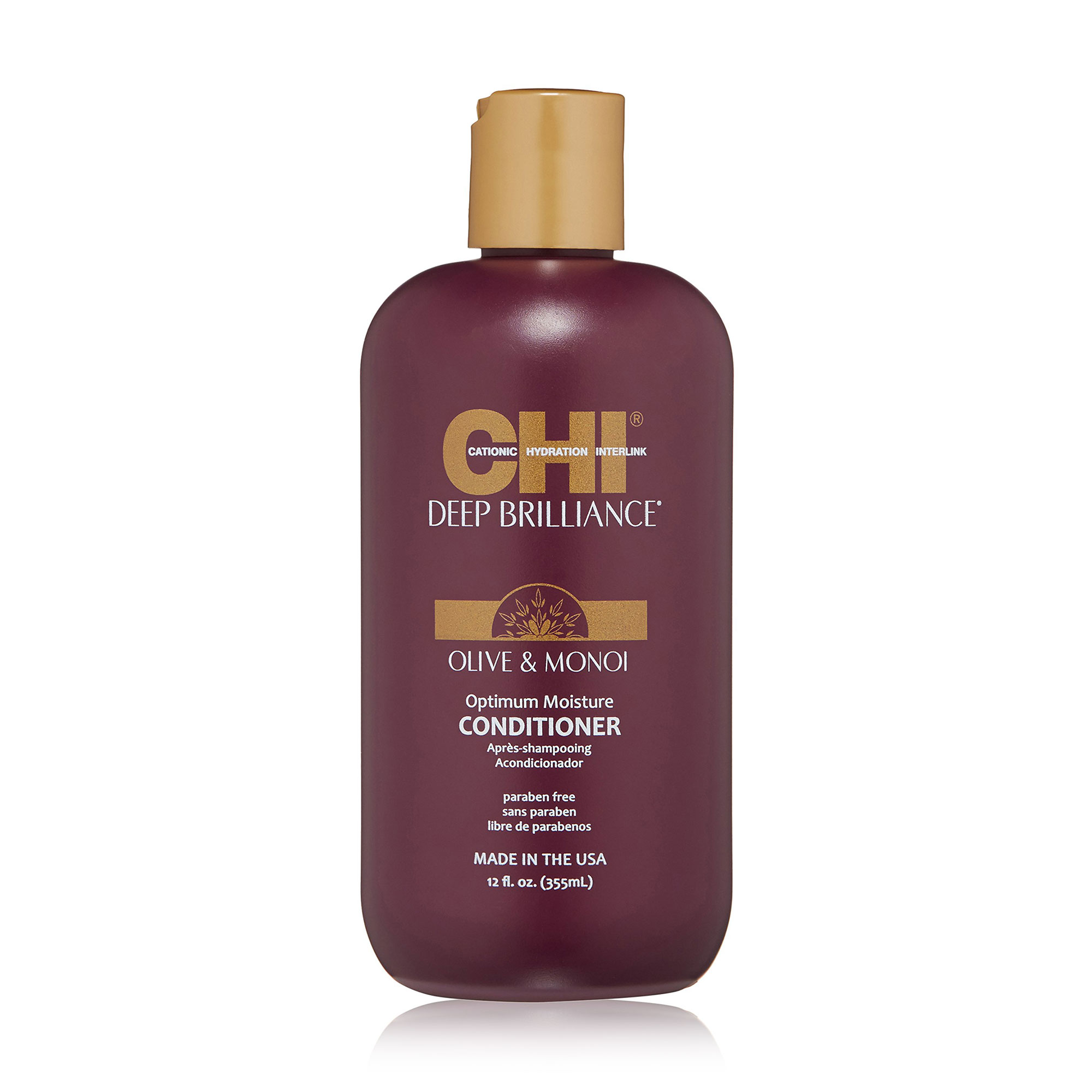 Кондиціонер CHI Deep Brilliance Olive &amp; Monoi Optimum Moisture Conditioner для пошкодженого волосся, 355 мл